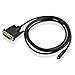 SIENOC 1.8m 1080P Gold-Plated Micro HDMI to DVI 24+1 Pin HDMI v1.4 Standards Male to Male Cable