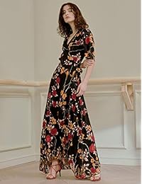 Vestido vintage de mujer estilo bohemio