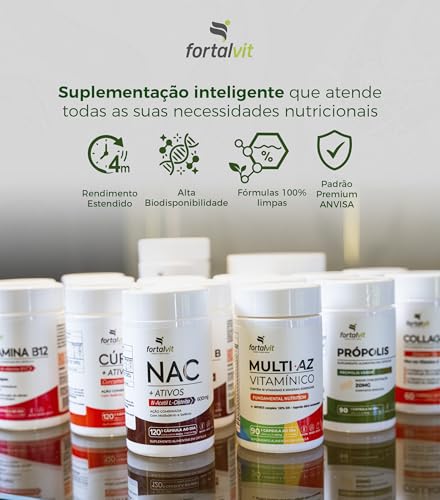 Vitamina D3 + K2 120 Cápsulas 4 Meses de Uso Longa Duração, 2000UI D3 149mcg Vitamina K2 MK-7, Fortalvit