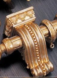 Airdodo European Classic Antique Design Single Rod Curtain Bracket 6.25 X 3" X 3.5" (one piece)
