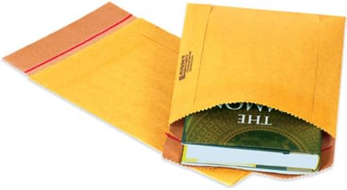 AviditiJiffy Rigi Bag® Mailers, 2, 8 1/2" x 10 1/2", Bend Resistant Rigid Fiberboard, Natural Kraft, for Shipping Documents, Photographs, and Art, Case of 250