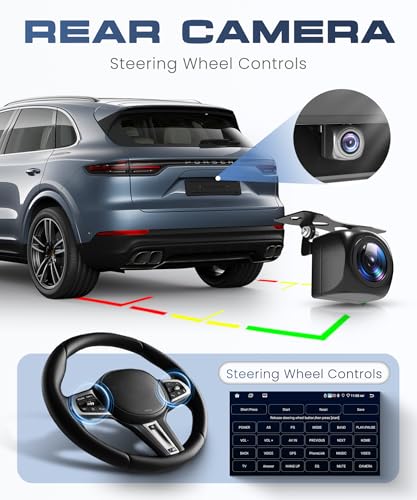 6G+128G 8 Cores Car Radio for Mercedes Benz ML GL W164 ML350 ML500 GL320 X164 ML280 GL350, 9'' Carplay Android Auto Wireless FM/RDS/EQ/DSP WiFi GPS Panoramic 360° Steering Wheel Controls Rear View