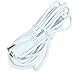 Hanvex HDCQ12W 12ft 2.1mm x 5.5mm DC Plug Power Adapter Extension Cable, 20AWG Cord for 12V CCTV Wireless IP Camera, LED, Car, White