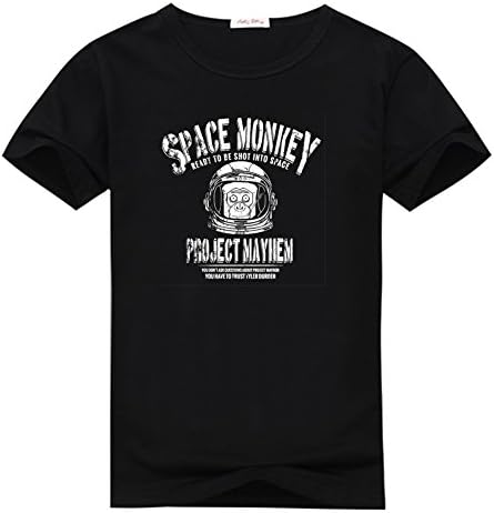 Mens Space Monkey Ready To Sacrafice Himself For The Greater Good Pre-cotton T Shirt By Bokeasy XXXL Black