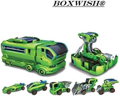 boxwish Solar Robot kit for Kids,Solar DIY Robot kit,Educational Solar Robot kit,Mini Solar kit Robot,Solar Power Robot kit Educational,6 in 1 Solar Power Energy Robot Kits