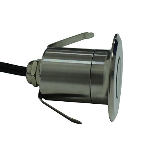1W LED Lamp Outdoor Garden Underground Well Path Light Stainless Steel DC 12V IP67 Warm white 2700-3000K