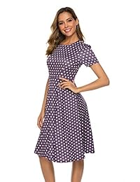 Mari Cías Vestido de mujer con mangas 3 4, diseño floral, estilo vintage, con bolsillos