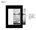 Golden State Art, 10 Pack Pre-Assemble 11x14 Photo Mat Set for 8x10 Picture, with Backing Board, Pre-Pasted Tape, Slip-in Mat, Photo Framing Mattes, Incudes Ctrystal Sleeve Bags (Black)