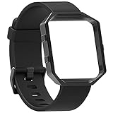 Fitbit Blaze Bands for Men Large, Austrake Replacement Fitbit Blaze Bands for Men for Fitbit Blaze Watch Accessory With Metal Frame