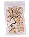 Shapenty Unfinished Blank Wooden Heart Shaped Slices Discs DIY Craft Pieces for Wedding Ornaments Christmas Party Embellishment, Pack of 100