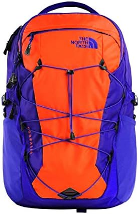north face backpack blue and orange