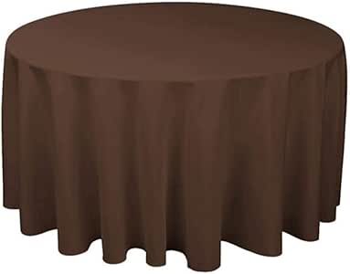 LPLH 1 unids Mantel Redondo de poliéster Blanco / Negro / Rojo / Azul