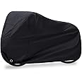 LONGLUOSI Bike Cover Waterproof Outdoor Bicycle Cover Thick Black. 29 Inch Windproof UV Snow Rustproof 190T with Lock Hole Storage Bag for Mountain Road Bike City Bike Beach Cruiser Bike