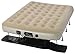 Serta EZ Raised Foldable Portable Air Mattress Bed with Built In NeverFlat AC Pump, Rolling Duffel Bag, Steel Frame and Repair Kit, Tan, Queen Bed