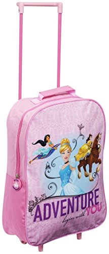==))Sambro Disney Princess Trolley, Kids Luggage Travel Suitcase Carry
on Cabin Holiday Pull Along Bag, Multi-Colour