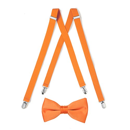 Tangerine Suspender & Bow Tie Set (Adult)