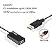 avedio links DisplayPort to HDMI Adapter, Gold-Plated DP to HDMI Converter Cable Cord (Male to Female)