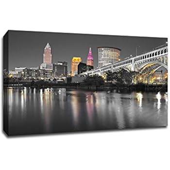 Amazon.com: Cleveland Skyline 2018 Photo Print UNFRAMED ...