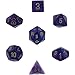 Chessex Dice Polyhedral 7-Die Borealis Set - Royal Purple with Gold Numbers CHX-27467