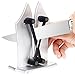 Knife Sharpener,Bavarian Edge Knife Sharpener As Seen on TV Kitchen Knife Sharpener Blade Sharpener Chef Knife Sharpener (Sliver)