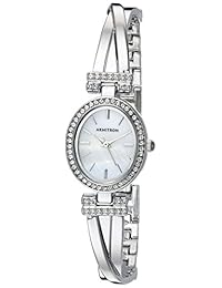 Armitron 75   5381mpsvst de la mujer Swarovski Crystal acentos Brazalete en tono plateado Juego de Reloj y pulsera