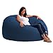 Big Joe King Fuf Foam Filled Bean Bag Chair, Comfort Suede, Blue Sky