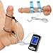 Electric Anal Plug and Penis Ring, Greenpinecone Luxury Electric Anal Plug Set 32 mm and 25 mm,Electric Shock Butt Plug for Nerve Stimulation, with 2 Pcs Adjustable Electro Sex Cock Rings and Wires