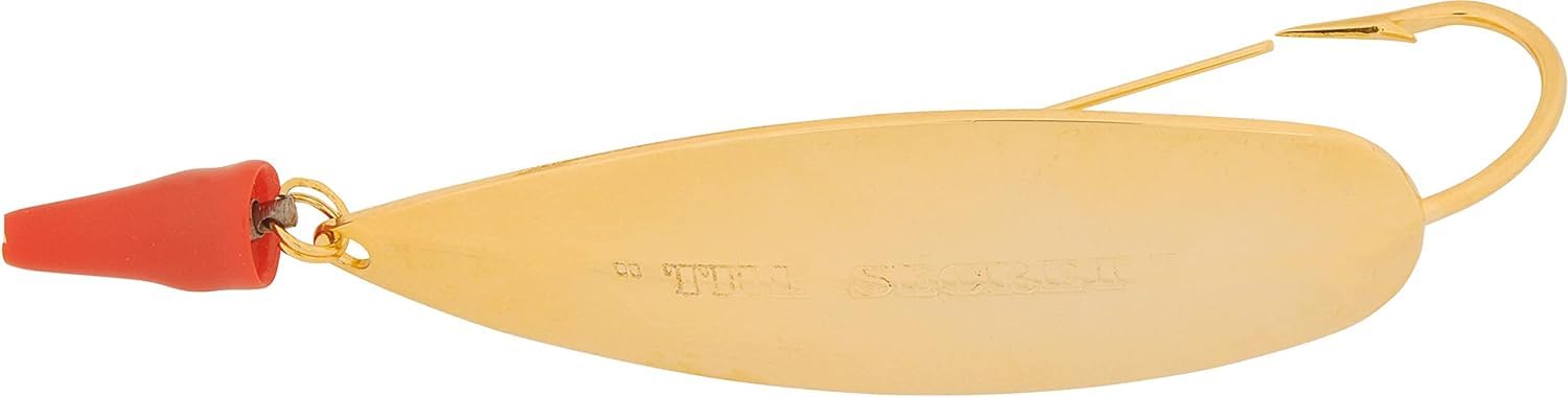 H&H The Secret Redfish Weedless Spoon Twist Free Spoon Lures for Speckled Trout and Redfish, 3/4 Ounce, 3/4OZ GOLD(Pack of 1)