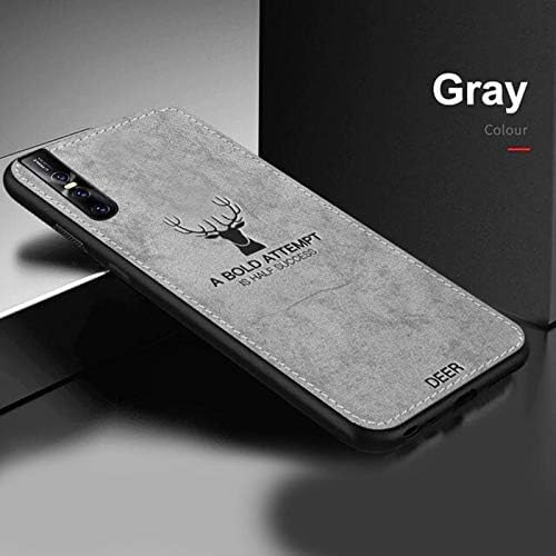 COVERS WALE Deer Anti Slip Grip and Camera Protection Back Cover for Vivo V15 Pro (Grey)
