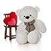 VILAVI 47 White color 120CM Giant Huge Cuddly Stuffed Animals Plush Teddy Bear Toy Doll