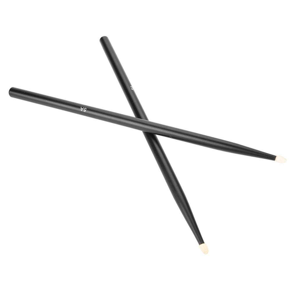 1 Pair 5A Drum Sticks, Maple Wood Drumsticks Instruments Accessories(Black)