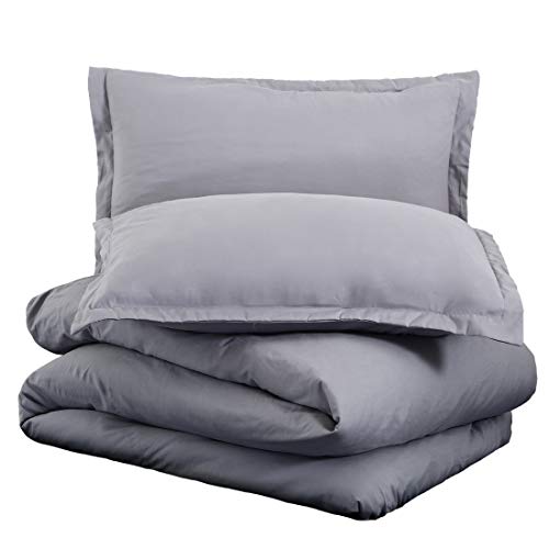 image for INGALIK Bedding 3 Piece Duvet Cover Set Full Size with Zipper Closure 