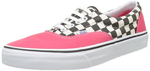 Vans Unisex Era (2-Tone Check) Rouge Red Skate Shoe 10 Men US/11.5 Women US