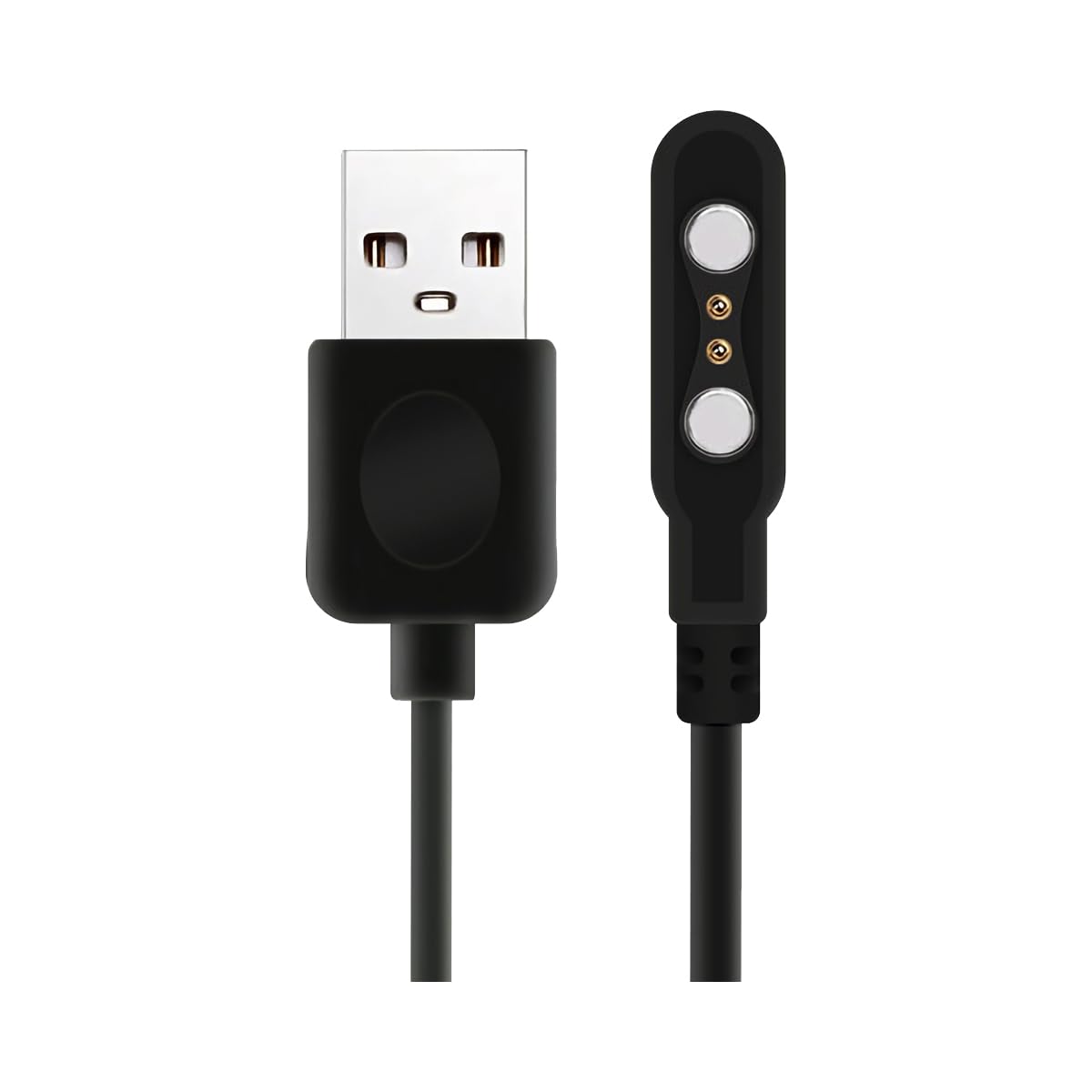 BaiWeiDun Smart Watch Charger Cable, Magnetic SmartWatch Accessories Charger Cable 2 Pin Cord, Charger Contact pin spacing 2.84 mm for Smart Watch, Fitness Tracker
