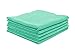 The Rag Company - The Pearl - Professional Microfiber Detailing Towel for Ceramic Coating Leveling and Sealant Removal, Safe and Scratch-Free with No Tags, 320GSM, 16in x 16in, Green (5-Pack)