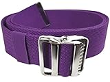 LiftAid Walking Gait Belt and Patient Transfer with Metal Buckle and Belt Loop Holder for Nurse, Caregiver, Physical Therapist (Purple, 60")