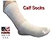 AHG White Diabetic Crew Socks Gentle Extra Wide Comfort - 6 pairs size 10-13