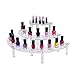 NIUBEE 3 Tier Acrylic Dessert Stand, Retail Step Shelf for Amiibo Funko Pop Figure Collections Display (1 Set, Semicircle)