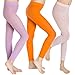 5Mayi Little Girls' Footless Solid Color Tights 3-Pair-Pack