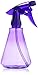 Empty Plastic Spray Bottle 12 oz, Clear Purple, Adjustable Head Sprayer from Fine to Stream (Pack of 1)