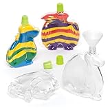 Baker Ross Dinosaur Sand Art Bottles (Pack of 4) for Kids Crafting and Decorations