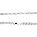 Niv’s Bling - 14K White Gold Plated Tennis Necklace - Iced 1 Row Chain, 36 Inches