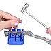 Watch Repair Kit,Watchband Tool, Watch Band Strap Link Pin Remover Repair Tool Kit 3 Extra Pins, 3 Pin Punches, 1 Watch Band Holder, 1 Dual Head Hammer, 1 Spring Bar Tool with 6 Tips