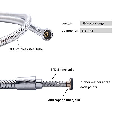 Vataler Adjustable Trigger Handheld Bidet Toilet Sprayer Kit, Brushed Finished Baby Cloth Diaper Water Shattaf Kit & No Leakage 304 Stainless Steel Hose & Solid Brass T-Valve