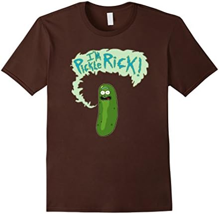 Mens PICKLE-RICK-Tshirt XL Brown