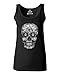 shop4ever® Day of The Dead White Skull Women's Tank Top X-Large Black 0
