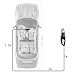 Car Vacuum Cleaner High Power Handheld Wet Dry Stronger Suction Portable Auto Vacuum Cleaner DC 12V 4000PA 16.4FT(5M) Power Cord - Metal Fans -HEPA Filters-Carrying Bag (Black)