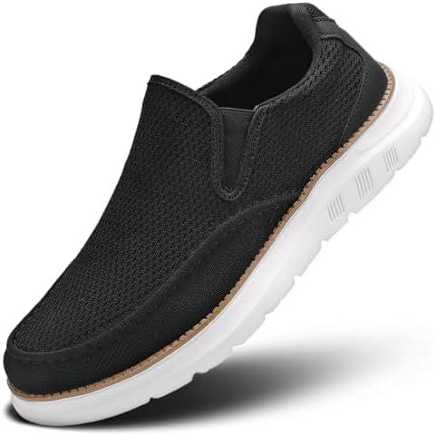 Amazon.com | LF wear Mens Canvas Shoes Slip on Sneakers  display picture 3