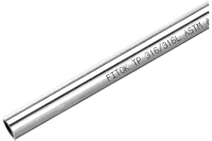 FITOK 316/316L Stainless Steel Seamless Tubing 3/8" OD × 0.035" Wall × 40" Length Tube Annealed ASTM A269 (1pc)