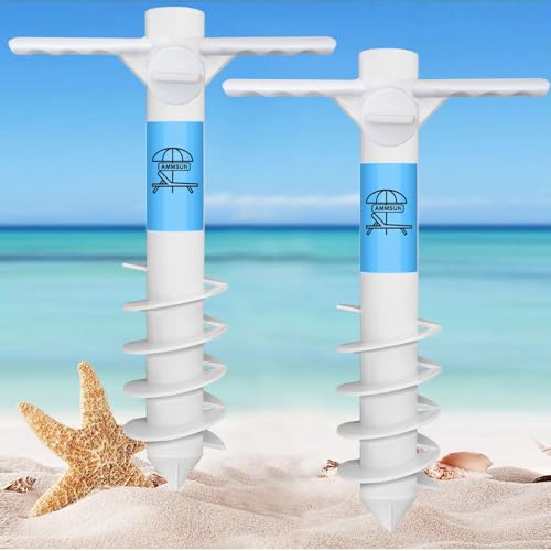 AMMSUN Beach Umbrella Sand Anchor Outdoor Umbrellas